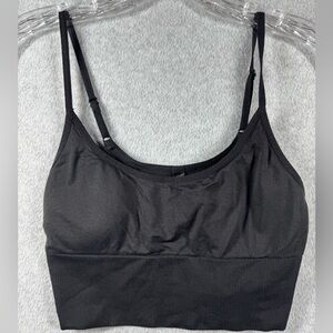 Pink Active Sports Bra Black With Removable Cups Size Medium Victoria’s‎ Secret
